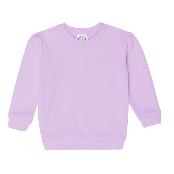 PREODER Girl's Puff Sleeve Sweatshirt