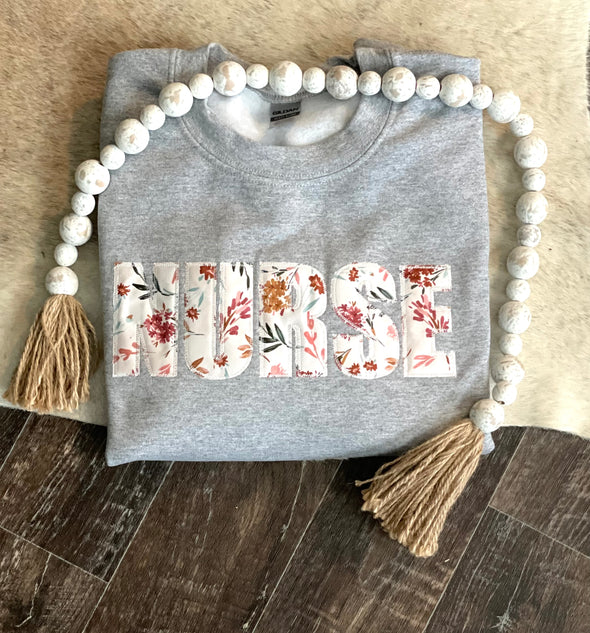 Custom Occupation/Name Applique Sweatshirt